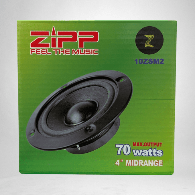 ZIPP 4 inch midrange speaker 10ZSM2 original packaging front side